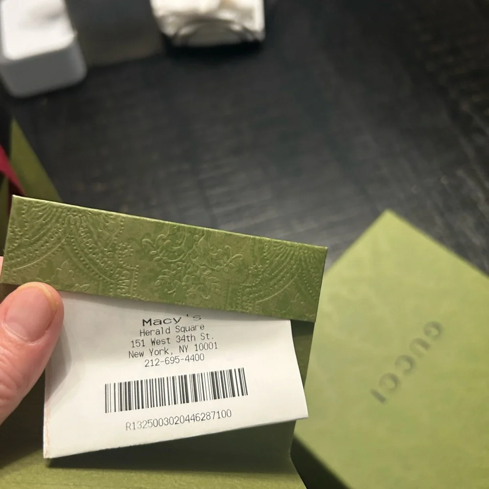 Gucci Black and Green Slides with Red Accent - Picture 9 of 9